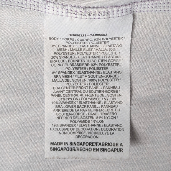 Nike Women's Dri-FIT Purple Patterned Training Tank Top + Integrated Bra XL - Picture 9 of 10